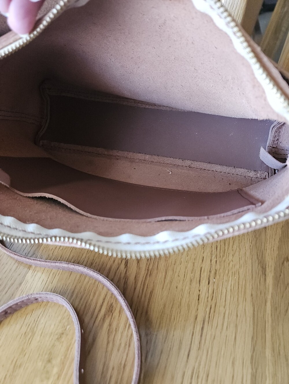 Portland Leather Poppy Purse In Sunkissed. - Picture 4 of 12